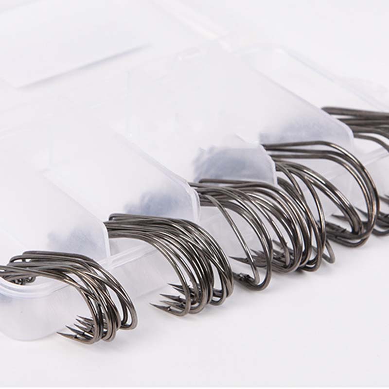 เบ็ดตกปลาเหล็กกล้าคาร์บอนสูง 5 - Fishing Hook Offset บทวิจารณ์และราคา