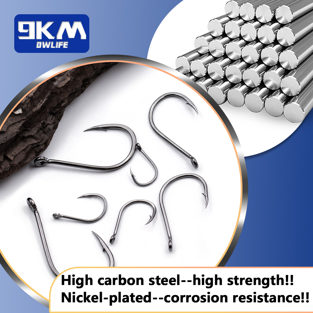 เบ็ดตกปลาอิเซอามะ 9KM 50~200 ช - Fishing Hook Barbless บทวิจารณ์และราคา